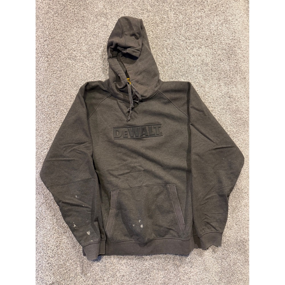 DEWALT Hoodie Mens XXL Gray Weatherford DXWW60006 Pullover Workwear Logo Pocket*